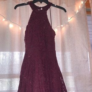 Maroon homecoming dress